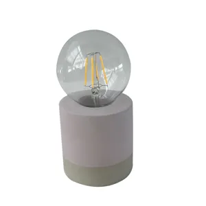 Base circulaire violette et grise incrustée au milieu de la lumière LED circulaire Simple et ravissante pour la décoration et l'éclairage de bureau