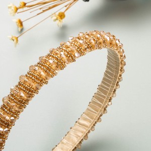 Diadema hecha a mano a la moda con diamantes de imitación de cristal para <span class=keywords><strong>mujer</strong></span> ostentosa de lujo al por mayor para chica adolescente - Product Image 2