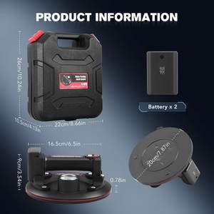 8-Zoll Hochleistungs-Industrie-Lithiumbatterie-Glas-Saugnapf Vakuum-Fliesenheber mit Manometer Fensterheber Hebewerkzeuge - Product Image 2