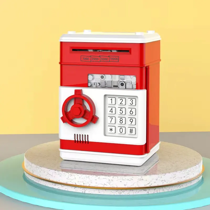 Hotsale USA Electronic Piggy Bank Safe Money Box for Children Digital Coins Cash Saving Safe Deposit ATM Machine Birthday Gift
