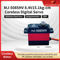 Moteur servo numérique haute tension MJ-5085HV 8,4 V 15,1 kg-cm, engrenage en acier inoxydable sans noyau pour avions, hélicoptères et voitures RC