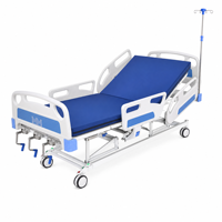 Lit médical de transfert en ABS avec manivelles manuelles et barrières en V |   Chariot de transport médical réglable pour patients, certifié CE ISO