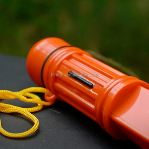 Silbato de Supervivencia Cinco en Uno de Material ABS Naranja para Exteriores, Silbato Multifuncional que Combina Silbato, Fuente de Fuego y Brújula - Product Image 6