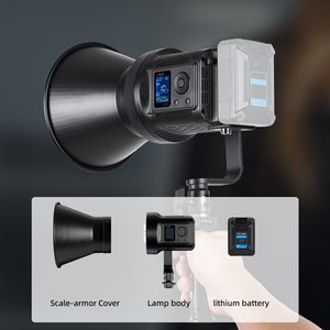 Luz de Video LED Bicolor COB Portátil Tolifo SK-120DB, para Grabación en Exteriores, Interiores, YouTube, Fotografía en Vivo y Estudio - Product Image 1