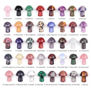 Améthyste Cristal Ecologique Gravé Mini Champignon 2cm DIY Micro Paysage Mori Aménagement Paysager Jardin <span class=keywords><strong>Pot</strong></span> de Fleur Décoration Artisanat - Product Image 2