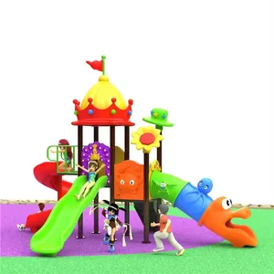 Bebe toboggans de terrain de jeu interactif personnalisé Swingset pour enfants en plein air utilisé pour enfants d'âge préscolaire équipement de terrain de jeu en plein air à vendre