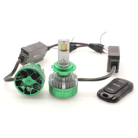Phare Led Clignotant K14 Lumière 12V 150W 15000lm Ampoule H1 H3 H4 H7 H11 9005 9006 Phare LED Double Couleur et Lumière Clignotante