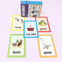 Grosir Oem kustom Harga Murah kartu Flashcard Game pendidikan kartu belajar cetak Flash
