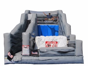 Fantastic inflatable combo cliff <span class=keywords><strong>jumping</strong></span> and dry slide, jump to children and adults - Product Image 2