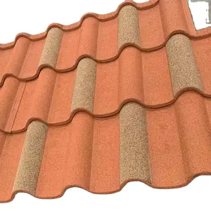 Rainbow Colorful Metal Tile Stone Color Coated Steel Roof Tile For Roofing Building