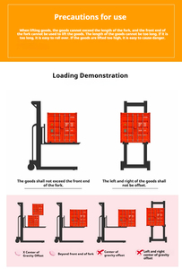 JYH Factory Price 3000kg 3 <strong>Ton</strong> Pump Weigh Hydraulic <strong>Hand</strong> Forklift <strong>Trolley</strong> Truck CTY-2T Nylon Wheel Manual Stackers - Product Image 6