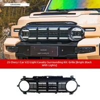 Nouveau Kit Carrosserie Complet ICar V23 Style Hussar 2024-2025 (PP) - Calandre à Clipser, Pare-chocs Avant/Arrière, Jupes Latérales, Arches de Roues Gris Apprêté