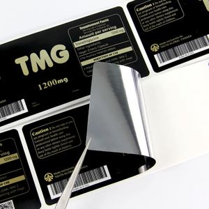 Etiqueta Adhesiva Holográfica de Vinilo Personalizada, Impermeable, para Otros Productos, Embalaje, Etiqueta Privada para Botellas - Product Image 5