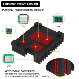 Aismartlink 15 мм толщина алюминиевого сплава радиатор (C519) совместим с <span class=keywords><strong>Raspberry</strong></span> <span class=keywords><strong>Pi</strong></span> вычислительный модуль 5 см5 материнская плата - Product Image 3