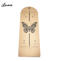 Tapis de yoga en PU de forme arquée adapté à un usage domestique antidérapant, silencieux pour les exercices de fitness et de yoga