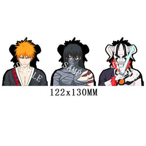 1200 conceptions en gros Kurosaki Ichigo 3D Anime mouvement autocollants dessin animé 3D voiture décalcomanies blanchissement lenticulaire étanche pour les voitures - Product Image 2