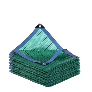 China Green Shading Net Sunshade Nets Mesh Knitted Beige Wind Protecting Sun Shade Netting Wholesale