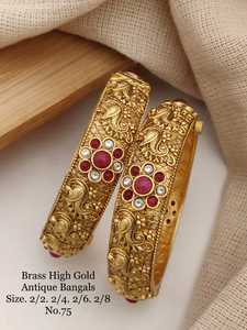 Nouveaux bracelets tendance en laiton antique à la mode pour bracelets de mariée et bracelets en provenance d'Inde Export - Product Image 4