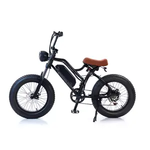 Bicicleta elétrica para adultos, bicicleta elétrica de 500w 48v aço de alto carbono 20 polegadas para suspensão completa e pneu gordo para bicicleta