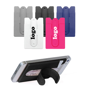Pegatina de silicona universal para teléfono móvil de bolsillo, cartera para tarjetas, tarjetero elástico para identificación y crédito - Product Image 3
