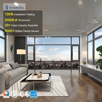 Fenêtres à battants modernes en aluminium et verre, résistantes aux impacts et aux ouragans, à manivelle, approuvées pour la Floride, pour villas
