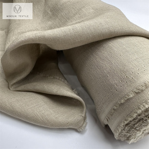 Mindun couleur unie imprimé respectueux de la peau en gros été respirant en gros coton <span class=keywords><strong>lin</strong></span> mélange tissu par la cour pour soutien-gorge - Product Image 6