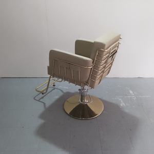 Luxury and Comfortable Stainless Steel Base Barber Chair with Customizable Color LOGO Salon Chair for Barber Shop - Product Image 2