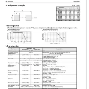 תושבת משטח מוליכים למחצה דיסקרטית MCR10EZPF5762 מקורית MCR10EZPF5762