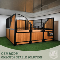 Façades de boxes à chevaux sur mesure de qualité supérieure, taille standard 12 pieds, et écuries européennes pour installations équestres