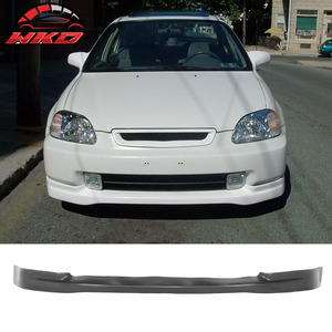 Fits For Honda Civic 96-98 CTR Style Front Bumper Lip Spoiler <b>Splitter</b> Unpainted PU Auto Parts Automotive Accessories - Product Image 1