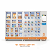 Distributeur automatique de grande capacité non réfrigéré pour les articles pour animaux de compagnie, jouets, laisses et produits de toilettage pour chiens et chats en animaleries