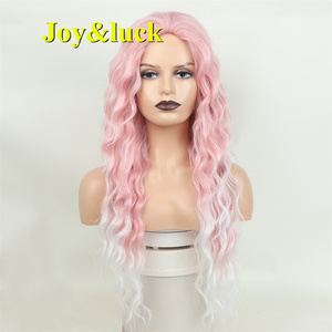 Parrucche Lunghe da Donna all'Ingrosso, Colore Lavanda e Argento Ombré, Ondulate Naturali con Radici Scure, Parrucche Sintetiche per Cosplay - Product Image 6