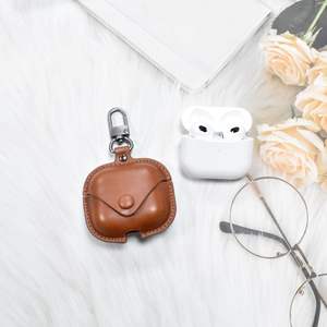 एयरपॉड्स pro4 और 2/3 पीढ़ी के लिए पु वायरलेस इयरफ़ोन केस-ठोस रंग डिजाइन के साथ वाटरप्रूफ एंटी-फॉल कवर - Product Image 6