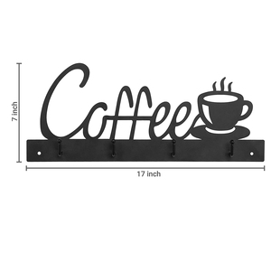 Soporte de Pared para Tazas de Café de Metal, Portavasos con Letrero de Café, Colgador de Tazas de Té para Bar, Organizador de Cocina, Exhibición - Product Image 6