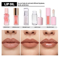 Kit de maquillage pour les lèvres à personnaliser avec logo, comprenant huile à lèvres, gloss et crayon à lèvres en combos 2 en 1 ou 3 en 1