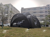 Tente Igloo gonflable personnalisée, panneau d'extérieur, vente en gros d'usine