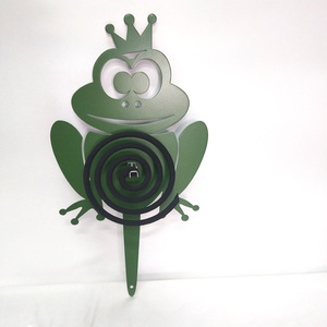 green colour frog design portable mosquito coil holder outdoor or indoor