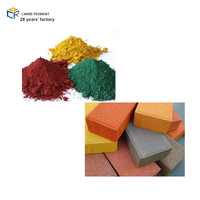 Oxyde rouge synthétique pigments d'oxyde de fer en poudre pour plastique pavment