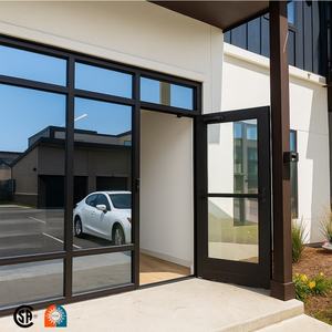 Fenêtre en aluminium sur mesure résistante aux ouragans, double vitrage, fenêtre à <span class=keywords><strong>baie</strong></span> française, fenêtres à battants en aluminium intelligentes - Product Image 2