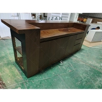 Design moderne noir bois laqué MDF maison moderne mini petit hôtel comptoir de bar petit bar à vin meubles designs à vendre