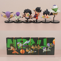 Figurines Manga Figurines de Dragon Volant Goku Buu Vegeta Cellule Piccolo PVC, Figurines d'Anime, 30e Anniversaire, 6 Pièces/Ensemble