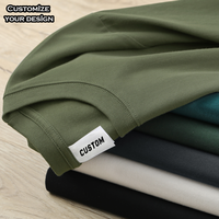 T-shirt Homme Oversize en Coton Lourd 220 GSM, Impression Personnalisée du Logo, T-shirt Vierge à Manches Courtes pour Hommes – Vente en Gros