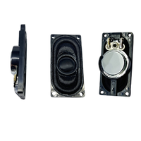 Speaker Plastik Mylar Persegi Panjang 20x40mm 8 Ohm 2W Full Range Mini Subwoofer Loudspeaker untuk Tampilan Siaran Navigasi Mobil