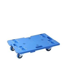 <span class=keywords><strong>Silent</strong></span> Rolling Wheel Folding Crate <span class=keywords><strong>Trolley</strong></span> Kunststoff Handwagen mit Dolly für bequemes Bewegen - Product Image 2