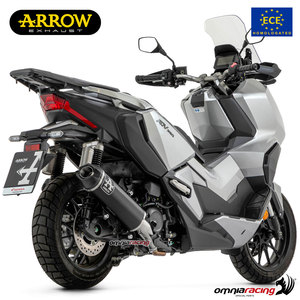 Pot d'échappement moto Indy Race en aluminium noir homologué pour Adv 350 2022 - Excellent rapport qualité-prix - Product Image 3
