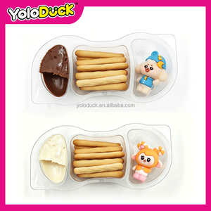 Palitos de Galleta con Chocolate Blanco, Salsa de Chocolate, Galleta Crujiente, Novedad, Mezcla de Dulces <span class=keywords><strong>a</strong></span> Granel, OEM para Revendedores YOLODUCK - Product Image 2