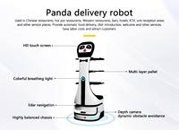 Robot de service haute efficacité ONA avec écran de 10,1 pouces, navigation laser, autonomie de 12 heures pour la livraison automatisée de repas dans les cafétérias
