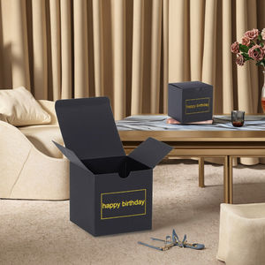 Cartelle eleganti in lamina d'oro UV di lusso nero per decorazioni per feste proposte di matrimonio uso cosmetico-per biscotti di pane vetro candela - Product Image 1