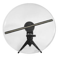Modèle de bureau 30cm holographique publicité Machine 3d hologramme projecteur Led ventilateur affichage publicité affichage lecteur