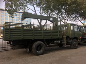 Camión grúa montado en camión de color verde sólido Dongfeng usado 4x2 - Product Image 6